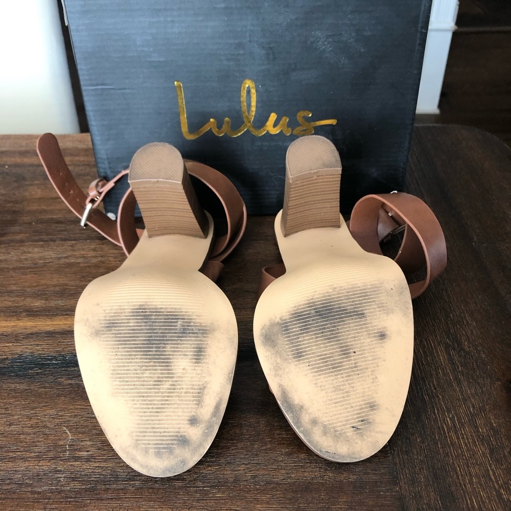 SOLD OUT: Lulus “Shelbie” Ankle Strap Heels - Picture 5 of 7